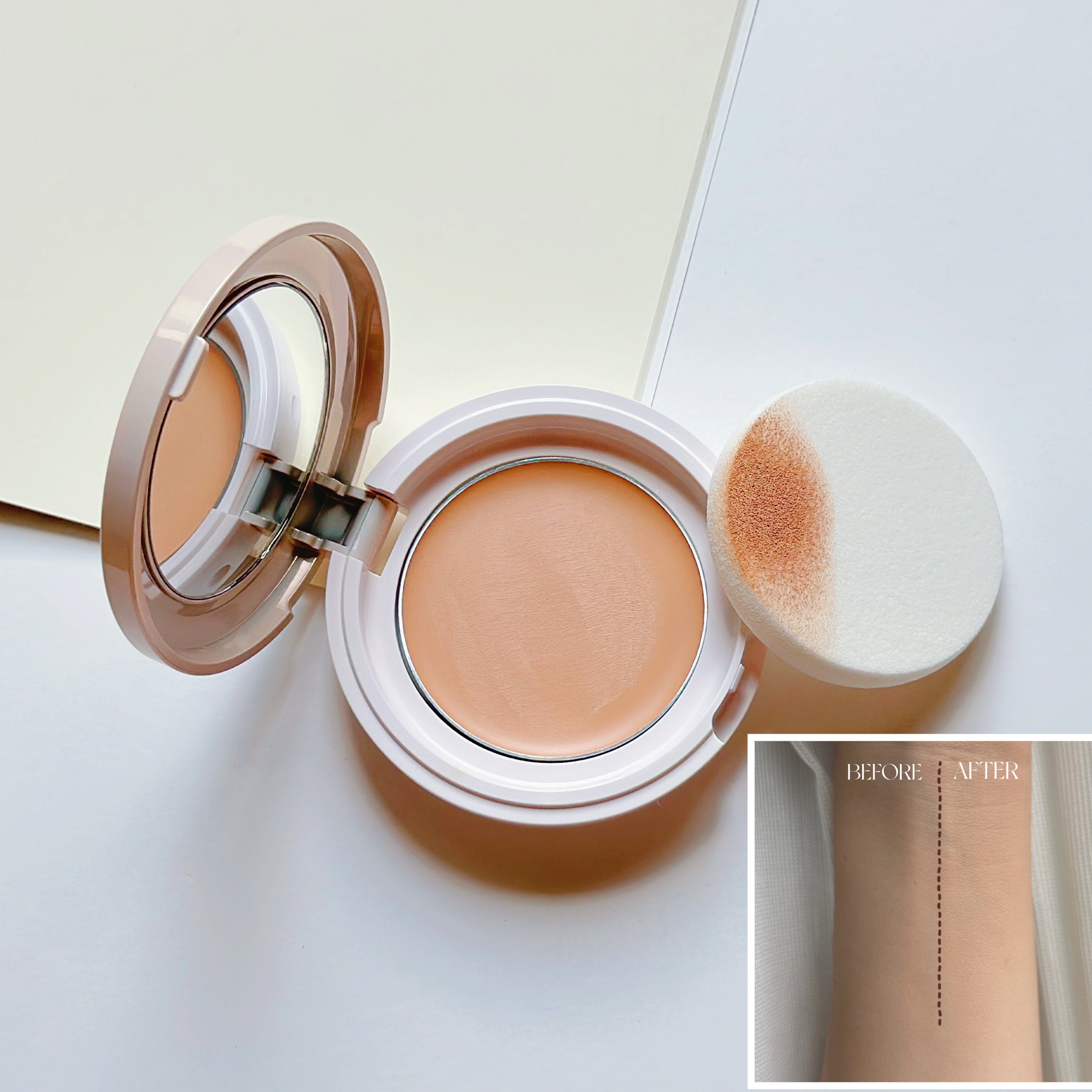 リズムシームレスウェア 01 ライトベージュ/TWANY/化粧下地を使ったクチコミ（2枚目）