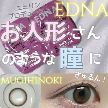 EDNA EDNA 1dayのクチコミ「YouTuberのエミリンプロデュース！

EDNA
エドナ
むぎひのき
1day10枚入り .....」（1枚目）