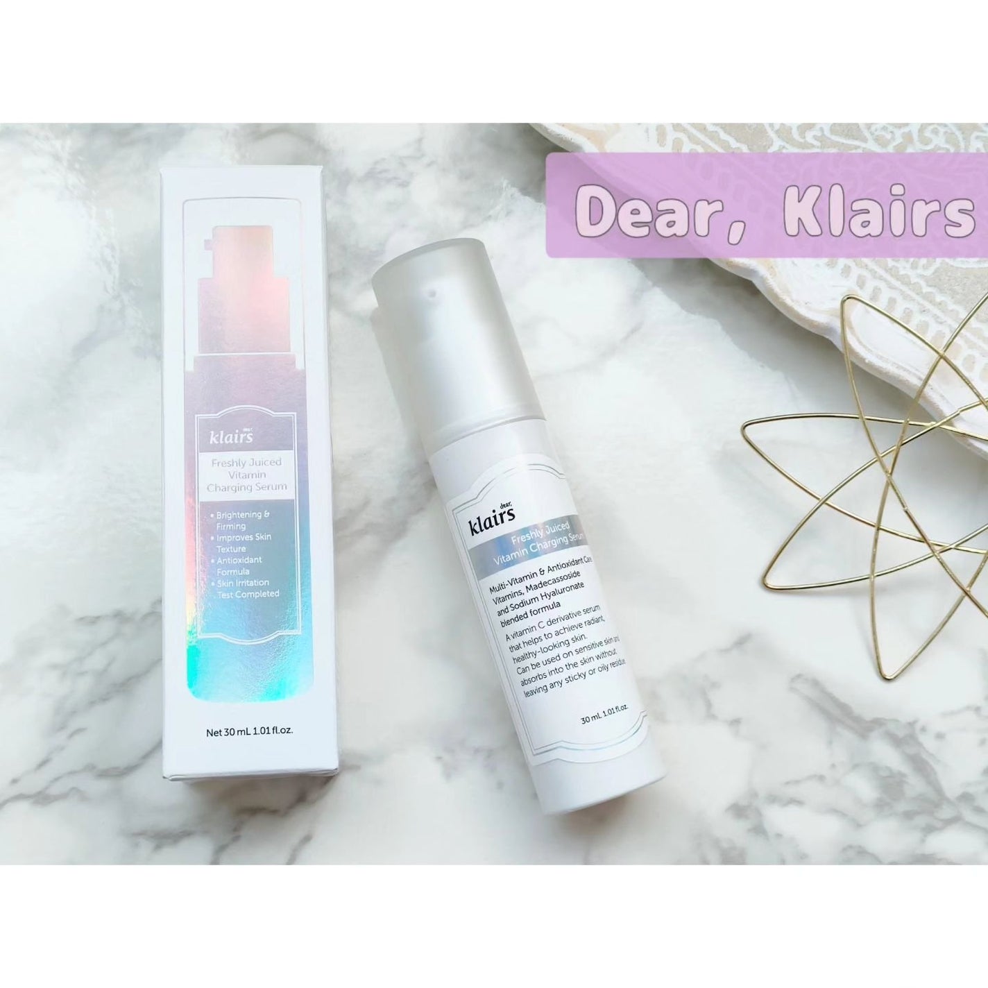 フレッシュリージュースドビタミンチャージングセラム(30ml)/Klairs/美容液を使ったクチコミ(1枚目)