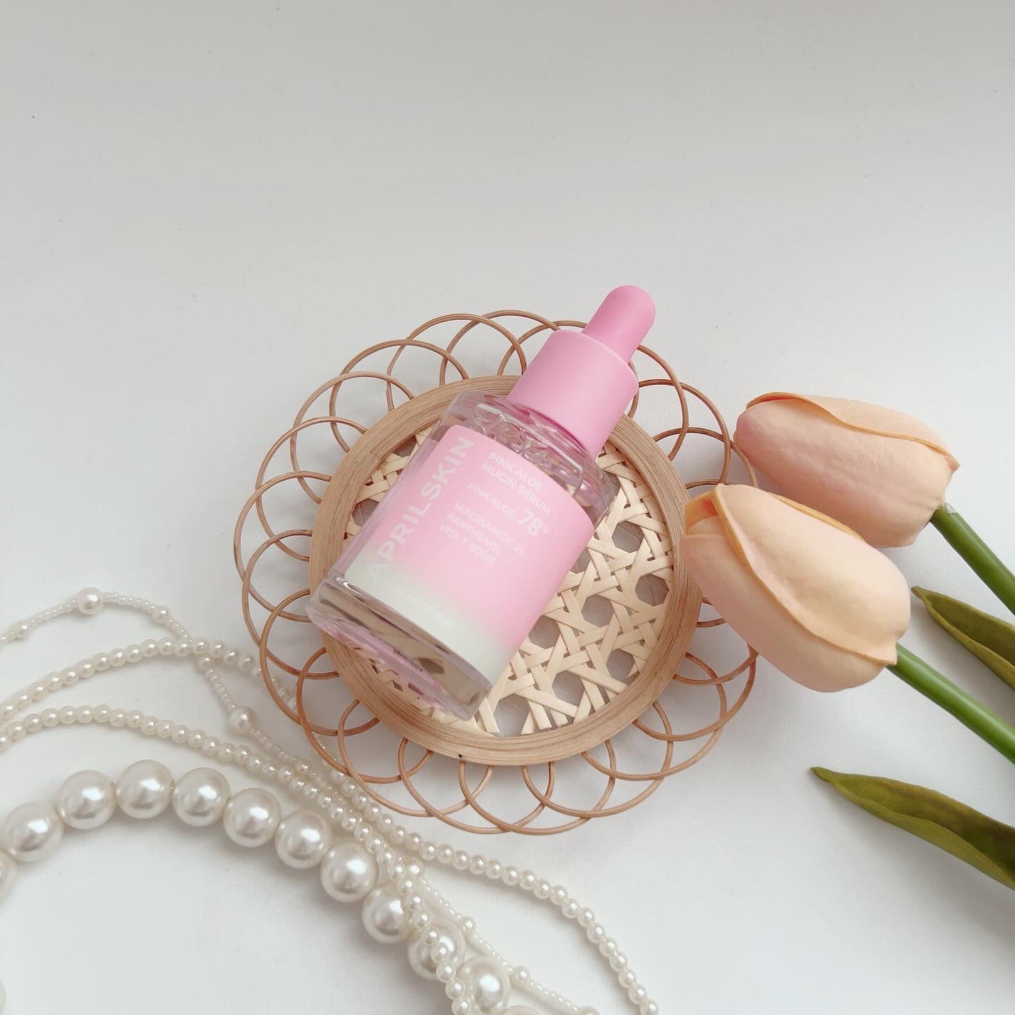 ピンクアロエムチンセラム/APRILSKIN/美容液を使ったクチコミ(5枚目)