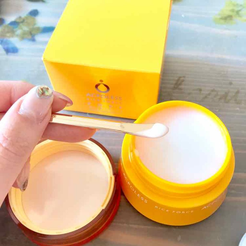 ライスフォース アクポレス ポアミルクジェリーのクチコミ「モニターで頂きました✨

スパチュラ付きで清潔に使えます！
開けるとトロっとしていてかなり柔ら.....」（2枚目）