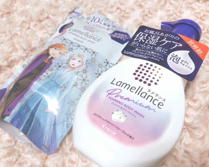 泡ボディウォッシュ アクアティックホワイトフローラル/ラメランス/ボディソープを使ったクチコミ(1枚目)