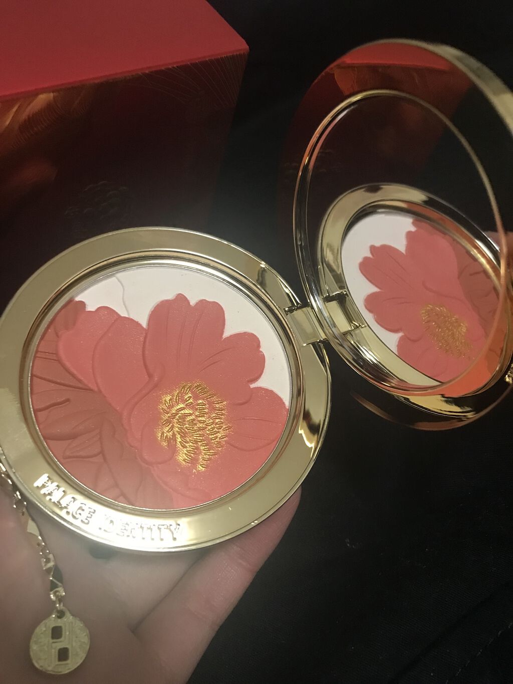 ZEESEAｘ正宮御品　「盛唐酔夢」シリーズ　丹酔金箔　牡丹チークシャッドパレット/ZEESEA/パウダーチークを使ったクチコミ（2枚目）