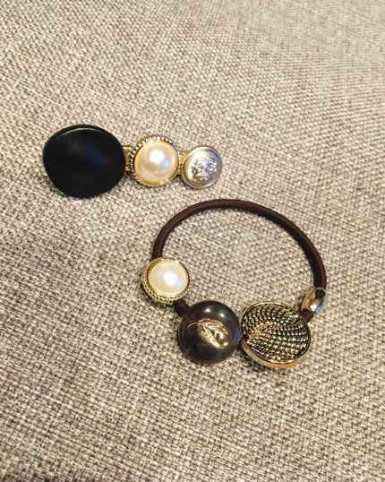 rerechi on LIPS 「キャンドゥのヘアゴムとヘアピン❤︎こういうデザイン大好き😘普段..」(1枚目)