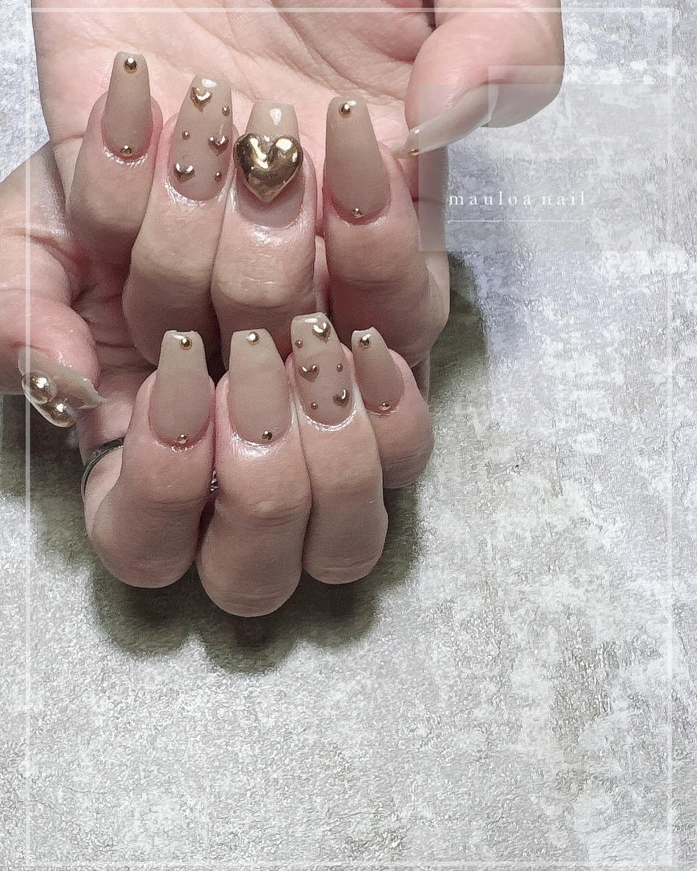 mauloa_nail on LIPS 「・ハートネイル❤️いつもありがとうございますっ🤗❤️・ネイルや..」(1枚目)