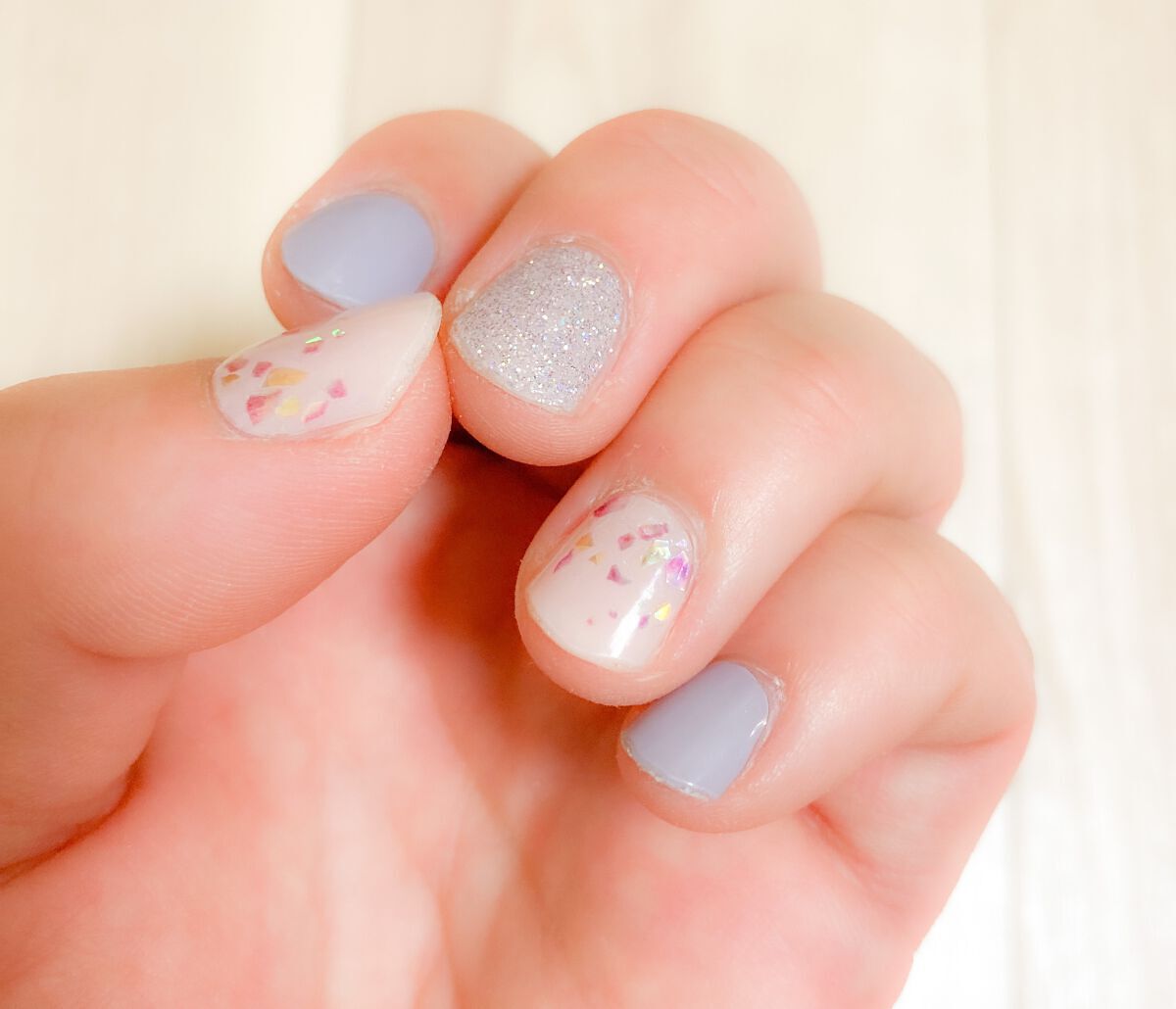 セミキュアジェルネイル（ハンド） ND-196 N Afterglow (Spring Melody Collection)/ohora/ネイルシールを使ったクチコミ（1枚目）