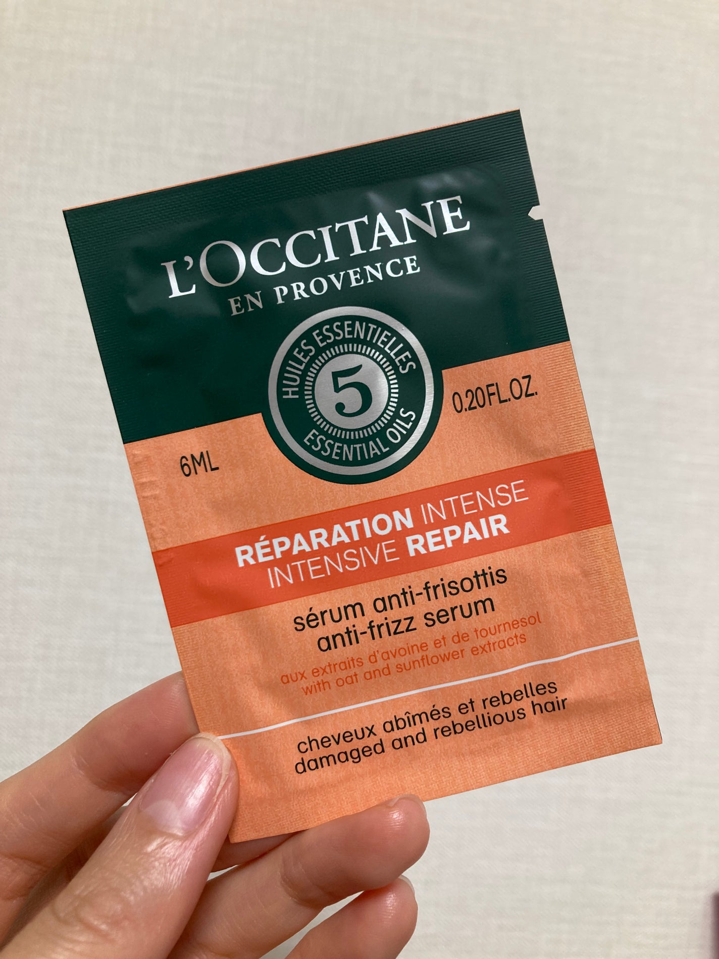 ファイブハーブス リペアリングヘアミルクセラム/L'OCCITANE/ヘアミルクを使ったクチコミ(6枚目)