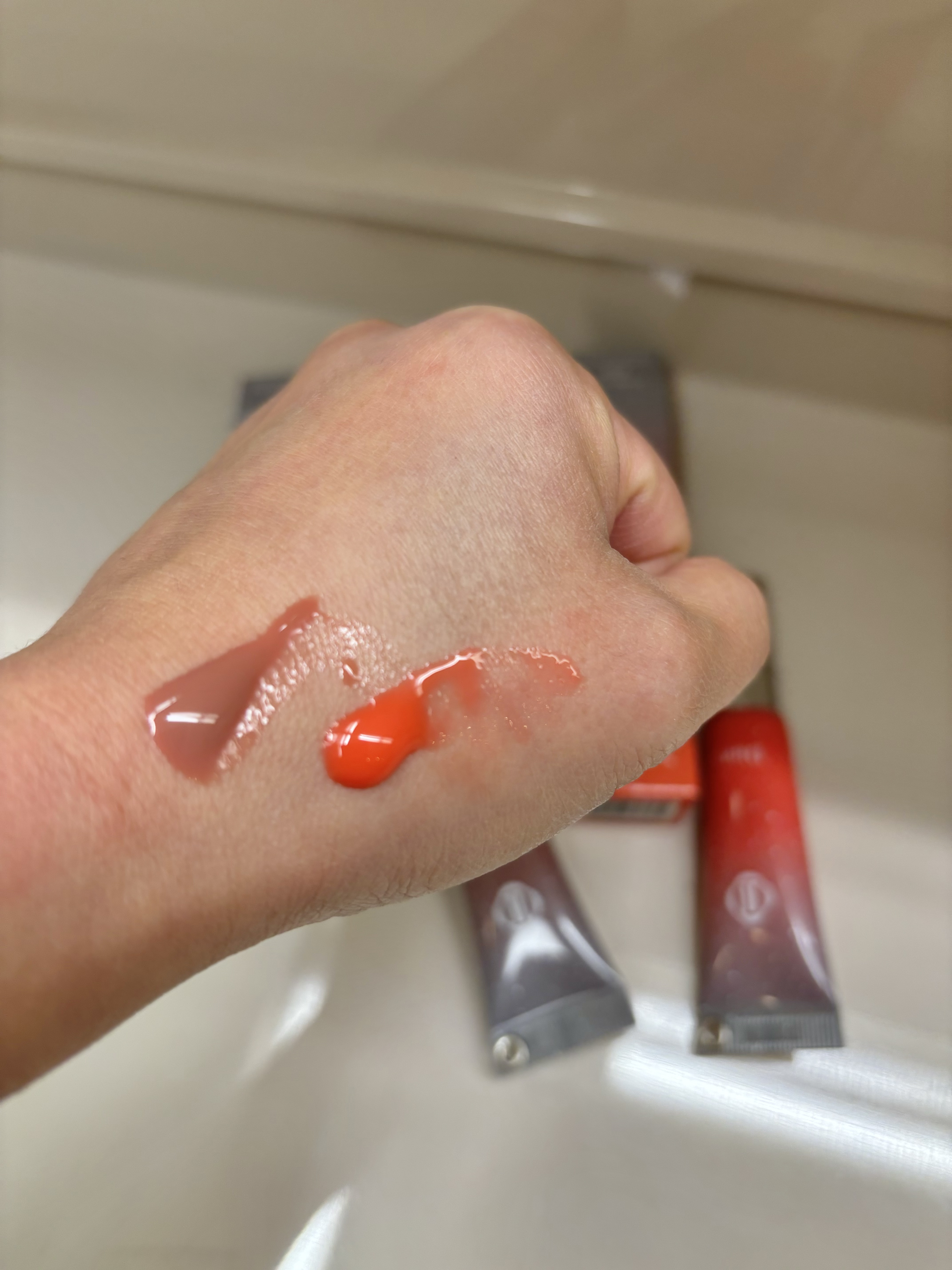 フローズンリップゼリー 374 Dove/Dinto/リップグロスを使ったクチコミ（3枚目）