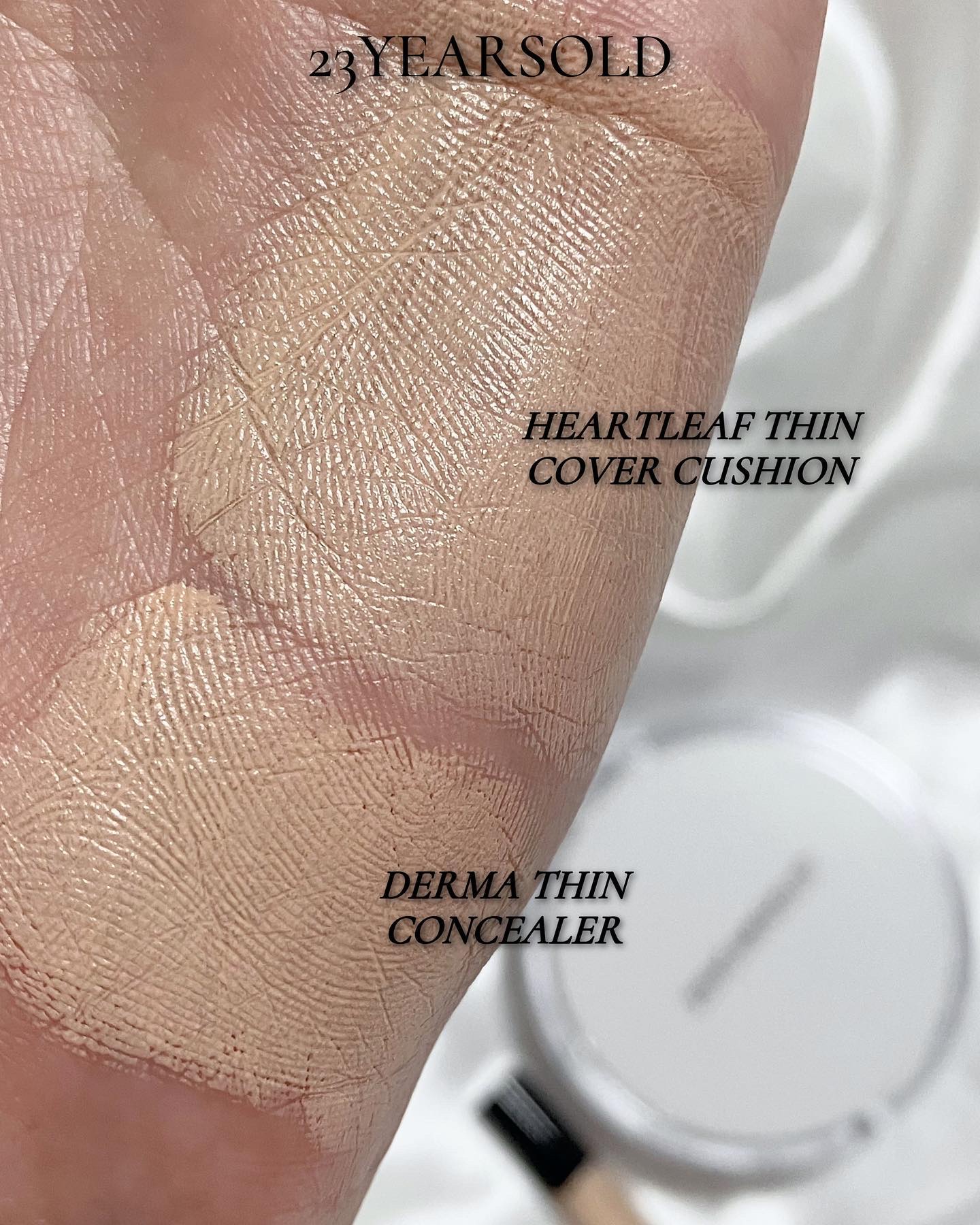ハートリーフシーンカバークッション/23years old/クッションファンデーションを使ったクチコミ（3枚目）