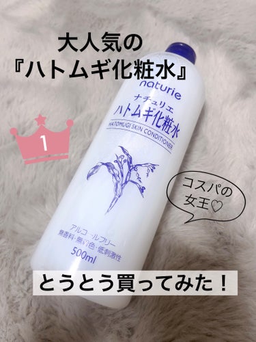 【不屈のコスパ化粧水の実力は？】

こんにちは、侘助です❁❁❁

今回は長年愛され続けている
｢ナチュリエ ハトムギ化粧水｣のレポです♡


✼••┈┈••✼••┈┈••✼••┈┈••✼••┈┈••✼
