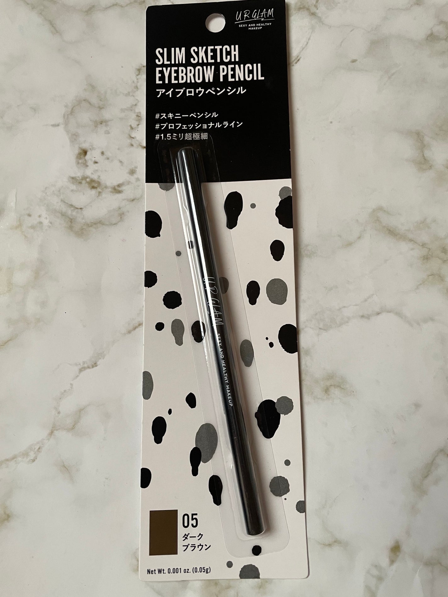 スリムスケッチアイブロウペンシル/U R GLAM/アイブロウペンシルを使ったクチコミ(2枚目)