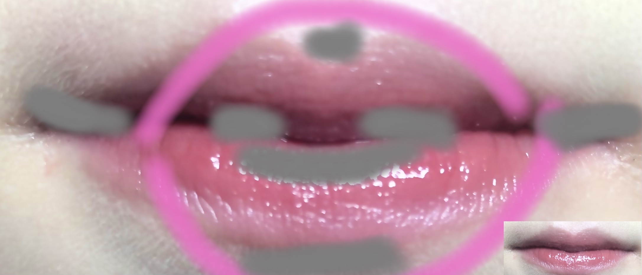 ラスティンググロスリップ/CEZANNE/口紅を使ったクチコミ（2枚目）