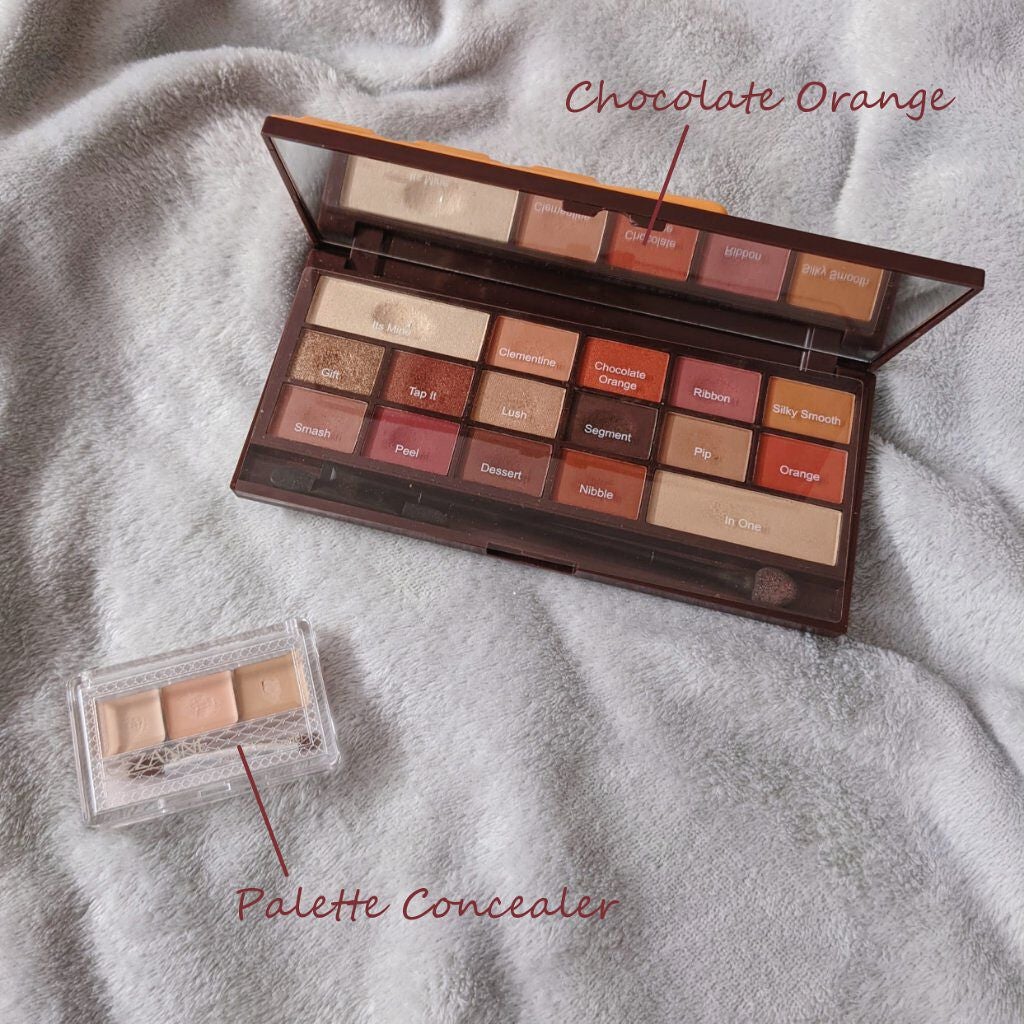 アイラブチョコレート/MAKEUP REVOLUTION/アイシャドウパレットを使ったクチコミ(2枚目)