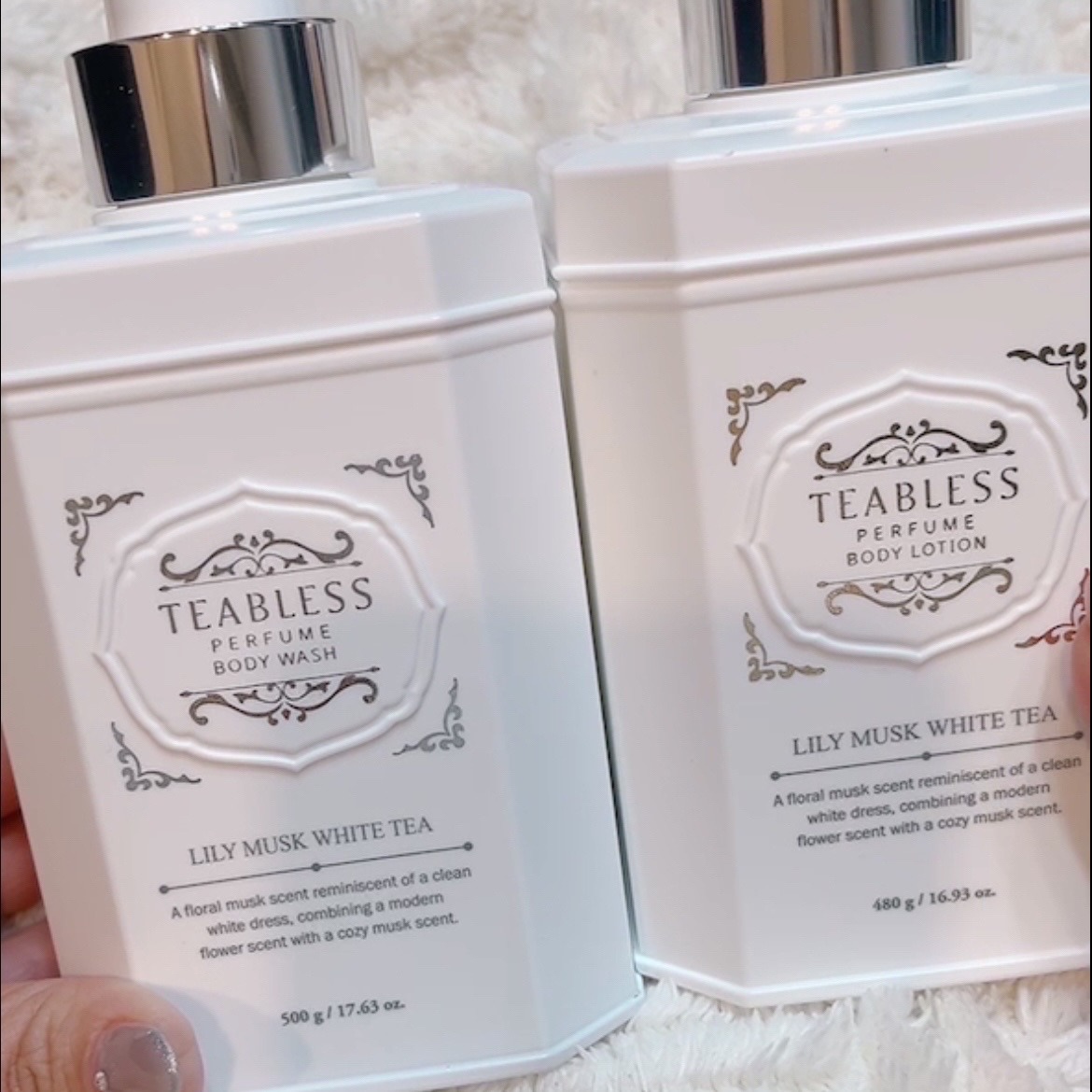 パフュームボディローション リリィムスクホワイトティー/TEABLESS/ボディローションを使ったクチコミ（2枚目）