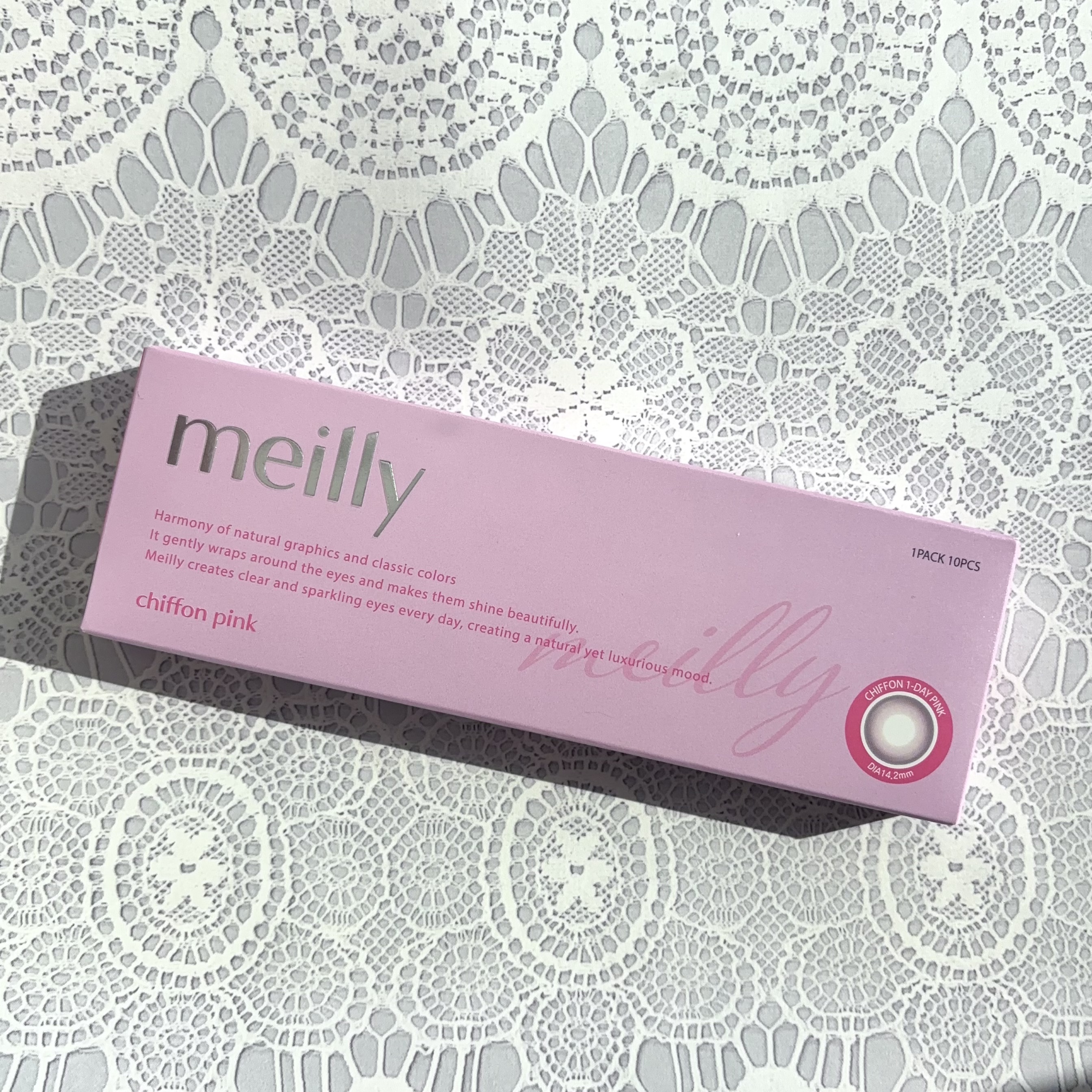 chiffon/meilly/ワンデー（１DAY）カラコンを使ったクチコミ（3枚目）