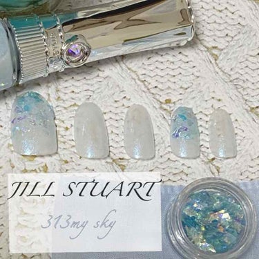 ネイルラッカー ダズリングビジュー 313 my sky/JILL STUART/マニキュアを使ったクチコミ（1枚目）