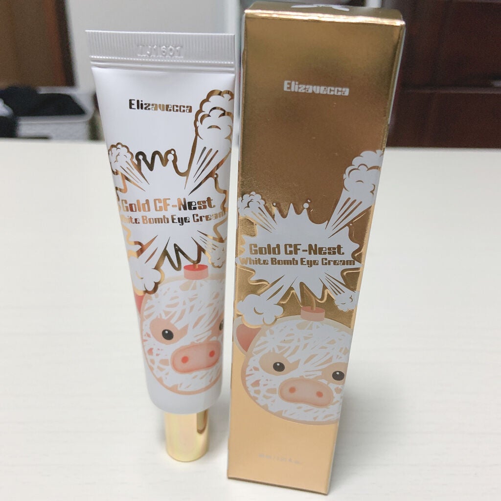 ゴールド CF ネスト ホワイト ボム アイ クリーム/Elizavecca/アイケア・アイクリームを使ったクチコミ(1枚目)