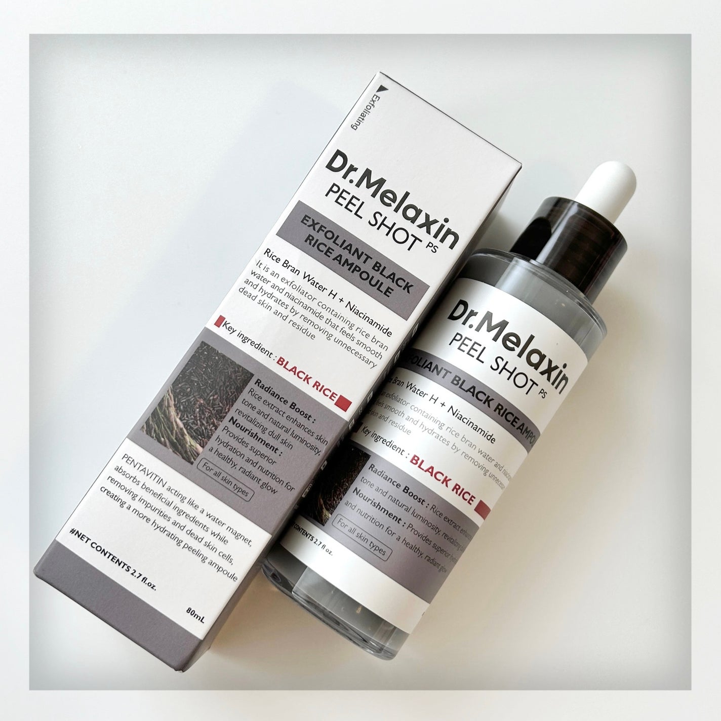 白米ピールショットゴマージュアンプル/Dr.Melaxin/美容液を使ったクチコミ(6枚目)