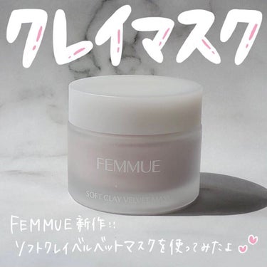 ソフトクレイ ベルベットマスク/FEMMUE/洗い流すパック・マスクを使ったクチコミ（1枚目）