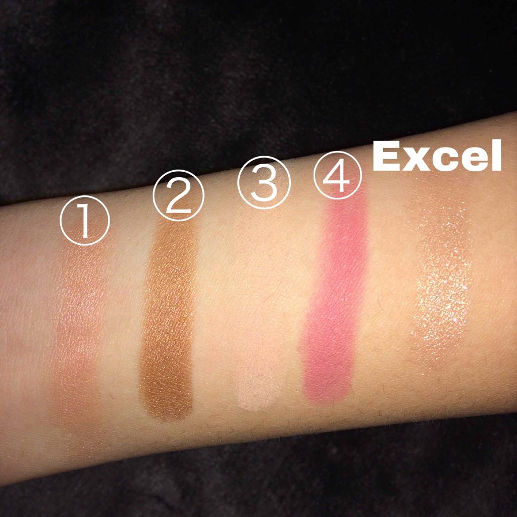 シャイニーシャドウ N/excel/単色アイシャドウを使ったクチコミ（3枚目）