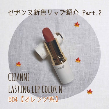 ラスティング リップカラーN/CEZANNE/口紅を使ったクチコミ（1枚目）