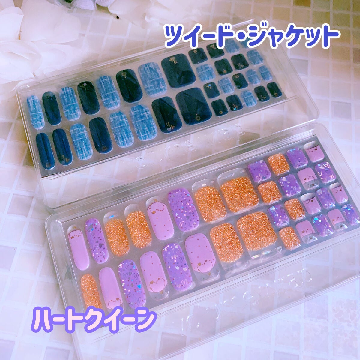 ネイルシール/Qoo10/ネイルシールを使ったクチコミ(2枚目)