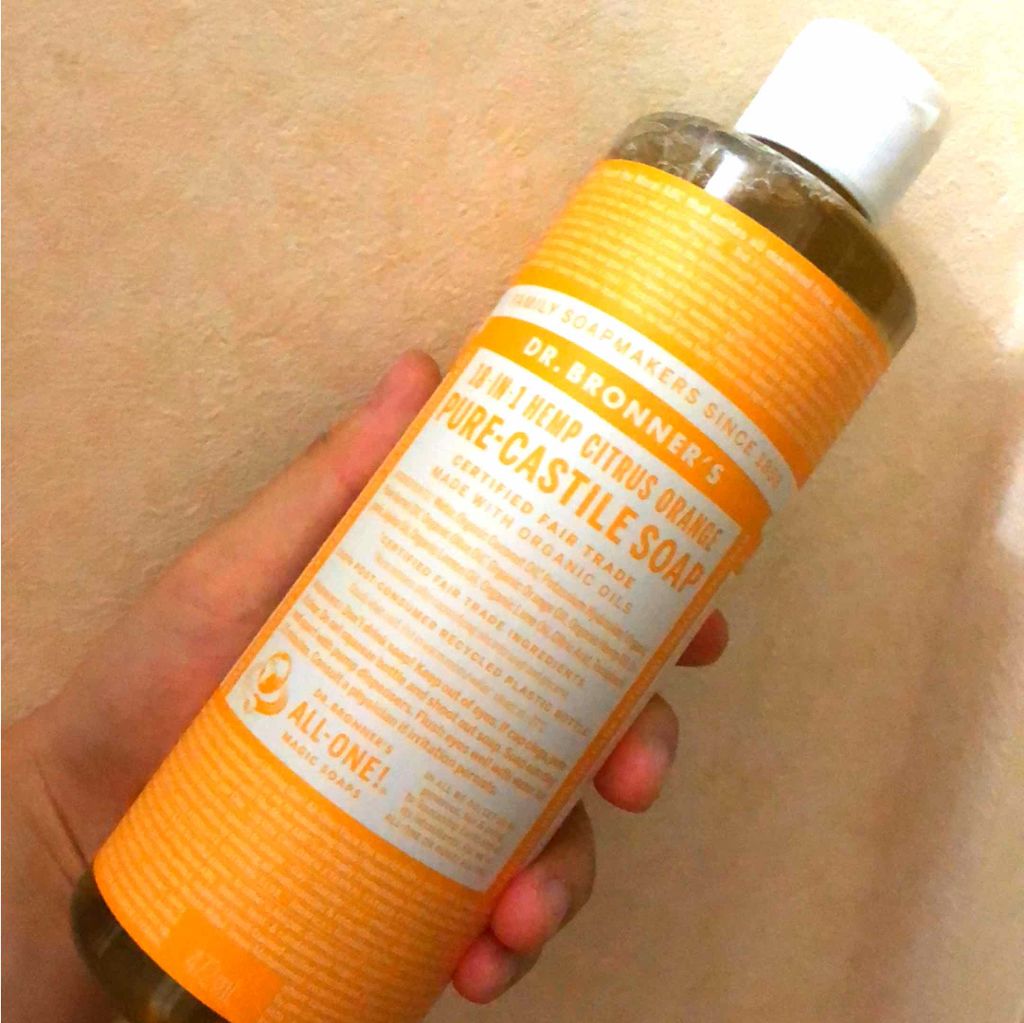マジックソープ シトラスオレンジ/ドクターブロナー/ボディソープを使ったクチコミ(1枚目)