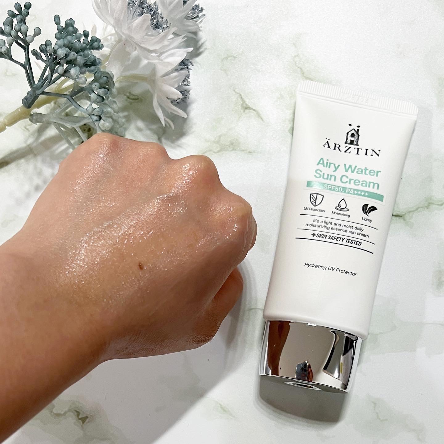 エアリーウォーターサンクリーム/エルツティン/日焼け止めクリームを使ったクチコミ（3枚目）