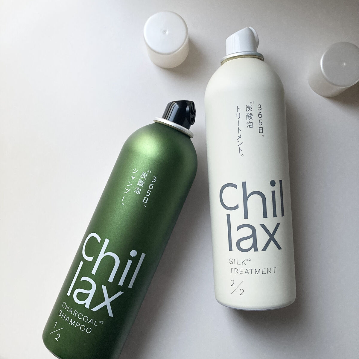 炭酸泡シャンプー＆トリートメント/Chillax/市販シャンプーを使ったクチコミ（1枚目）