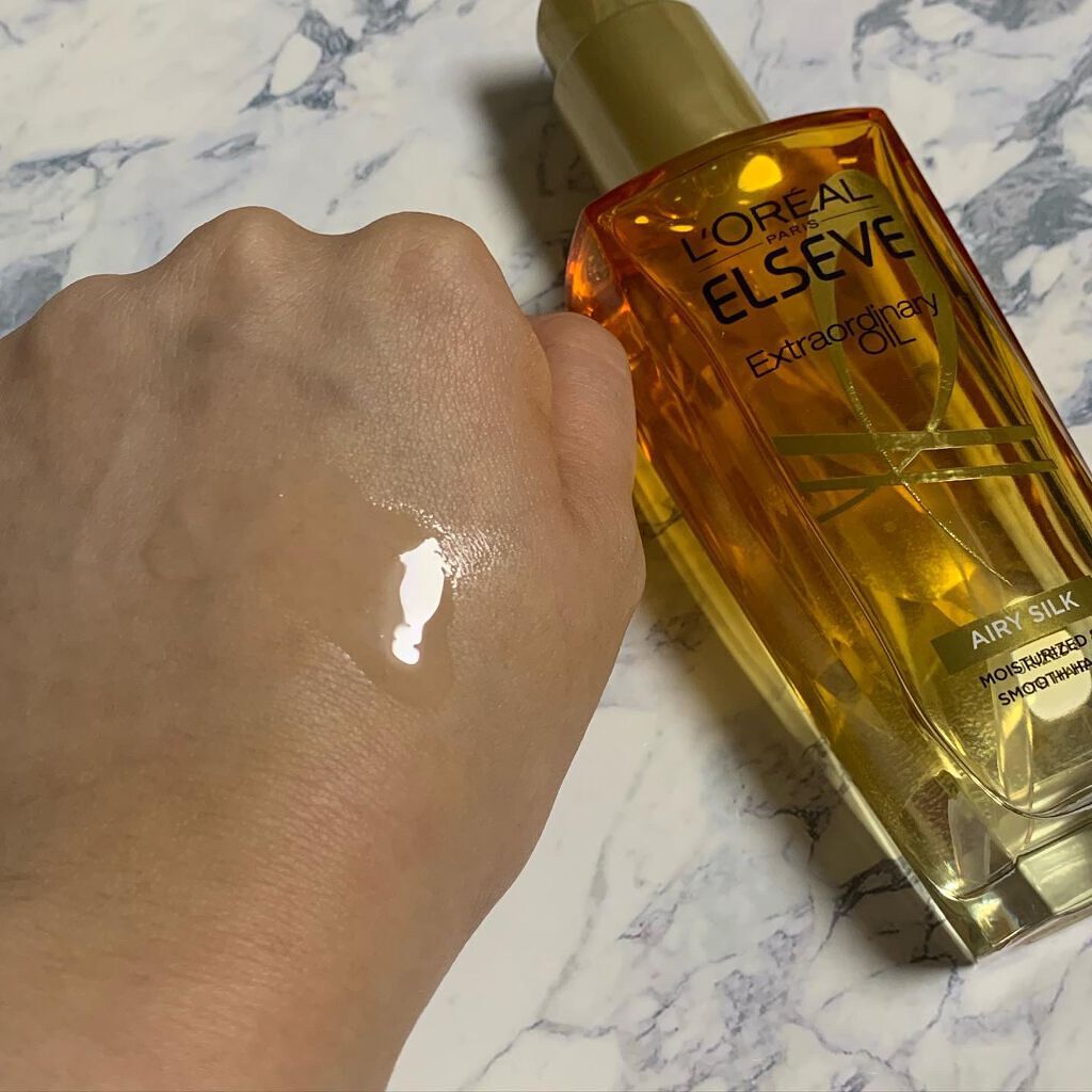 ロレアル パリ エクストラオーディナリー オイル エアリー シルク/ロレアル パリ/ヘアオイルを使ったクチコミ(1枚目)