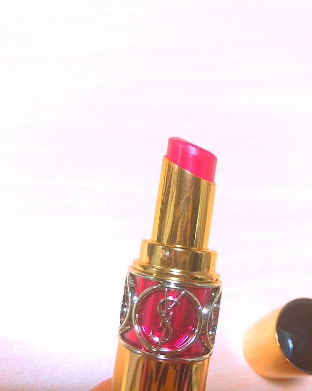 ルージュ ヴォリュプテ シャイン/YVES SAINT LAURENT BEAUTE/口紅を使ったクチコミ(2枚目)