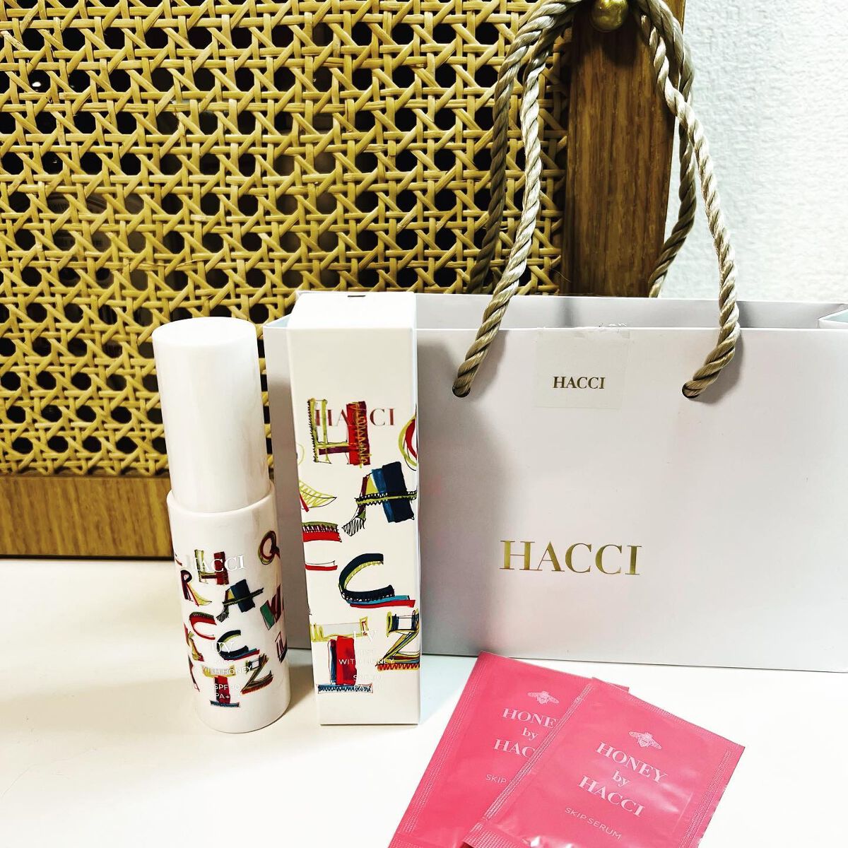 HACCI 日焼け止めミストAのクチコミ「#コスメ購入品 

✔️#hacci #honeycosmetics #ハッチ 
#日焼け止め.....」（2枚目）