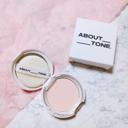 ABOUT TONE グローパウダーパクトのクチコミ「ABOUT TONE グローパウダーパクト︎🫶🏻💕
ほんのりピーチ色で、細いパール.....」(1枚目)