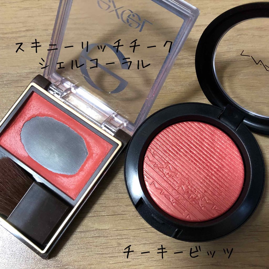 スキニーリッチチーク/excel/パウダーチークを使ったクチコミ(3枚目)
