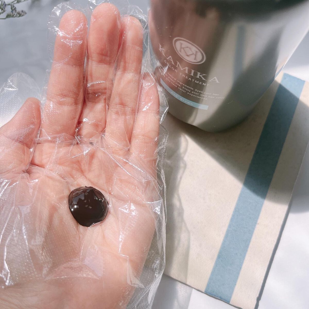 白髪染めカラートリートメント/KAMIKA/ヘアカラーを使ったクチコミ(3枚目)