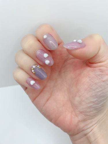 ジェルミーワン ジェルネイルのクチコミ「#セルフネイル

大好きなジェルミーワンでアレンジ💅

シールはキャンドゥで購入したよ~♡ˊ˗.....」（3枚目）