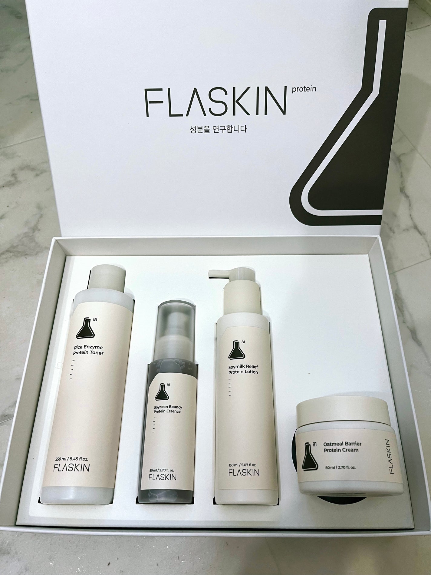 タンパク質フィラー90日スキンケアセット/FLASKIN/スキンケアキットを使ったクチコミ(1枚目)