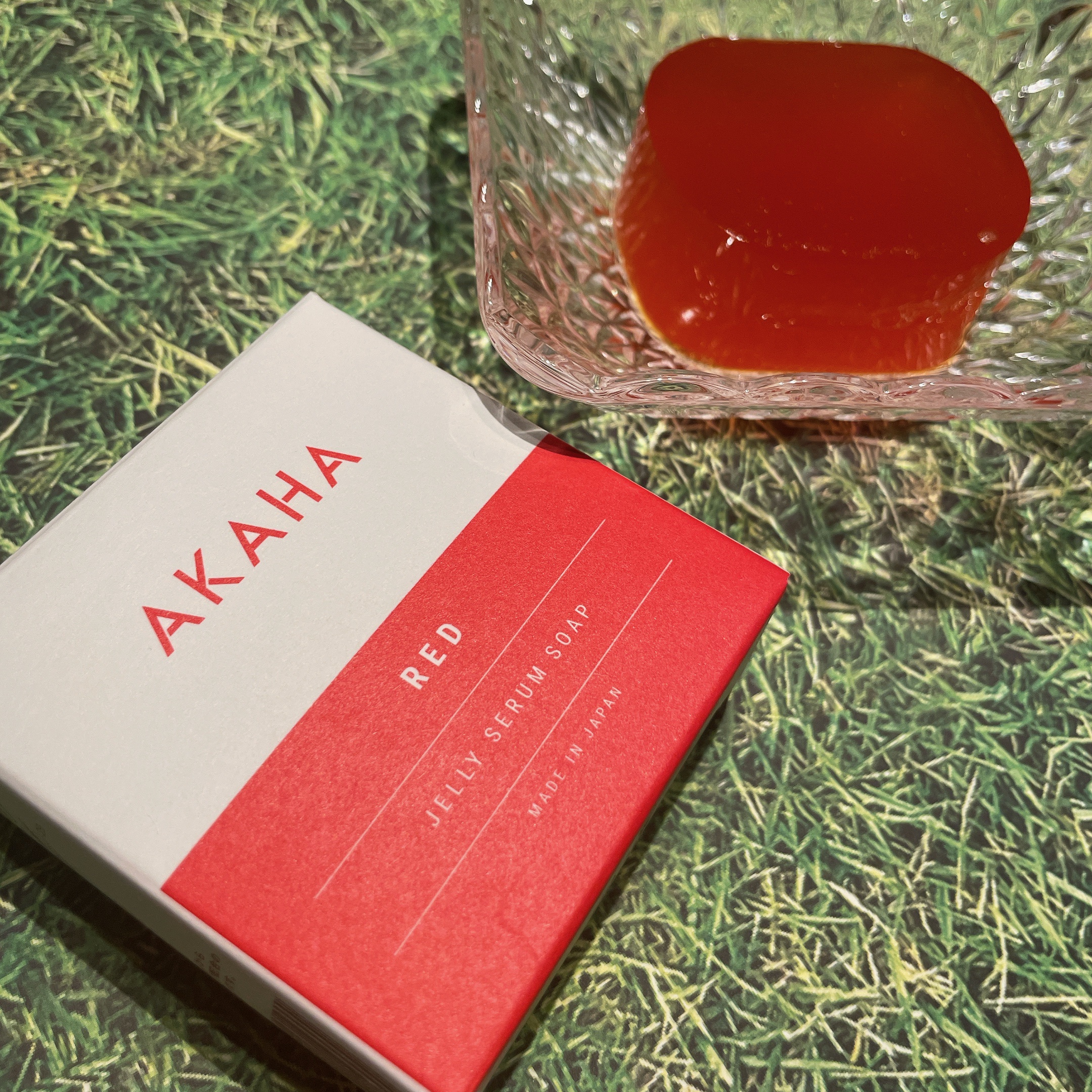 ゼリーセラムソープ 【RED】/AKAHA/洗顔石鹸を使ったクチコミ（1枚目）