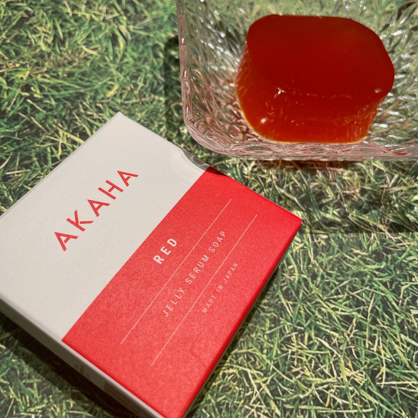 ゼリーセラムソープ 【RED】/AKAHA/洗顔石鹸を使ったクチコミ(1枚目)