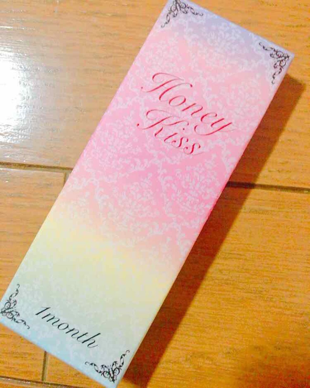 Honey Kiss 1month ちゅるんブラウン/HoneyKiss/１ヶ月（１MONTH）カラコンを使ったクチコミ（1枚目）