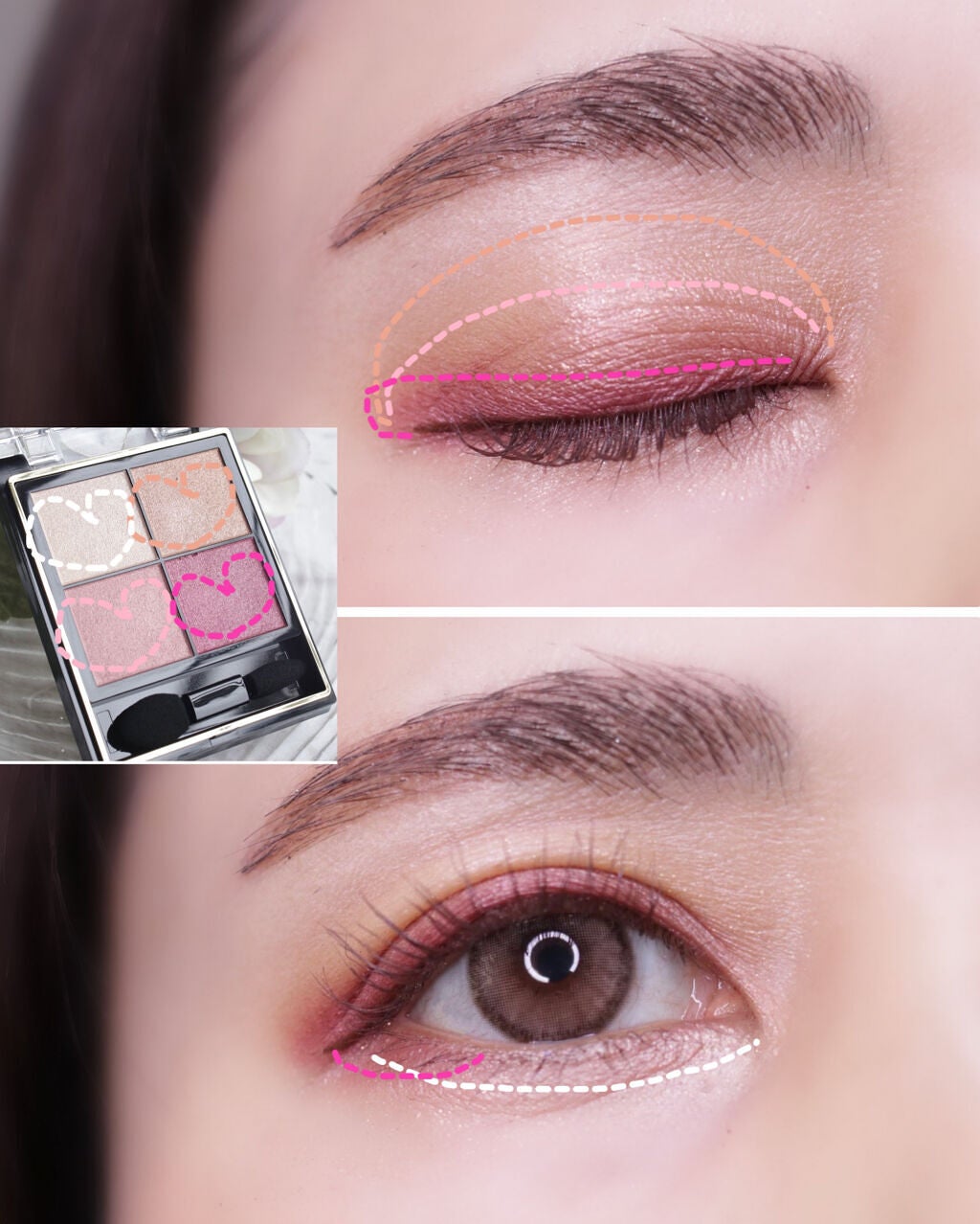 リアルクローズシャドウ/excel/アイシャドウパレットを使ったクチコミ(3枚目)