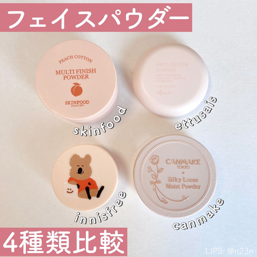 ピーチコットン マルチフィニッシュパウダー/SKINFOOD/ルースパウダーを使ったクチコミ(1枚目)