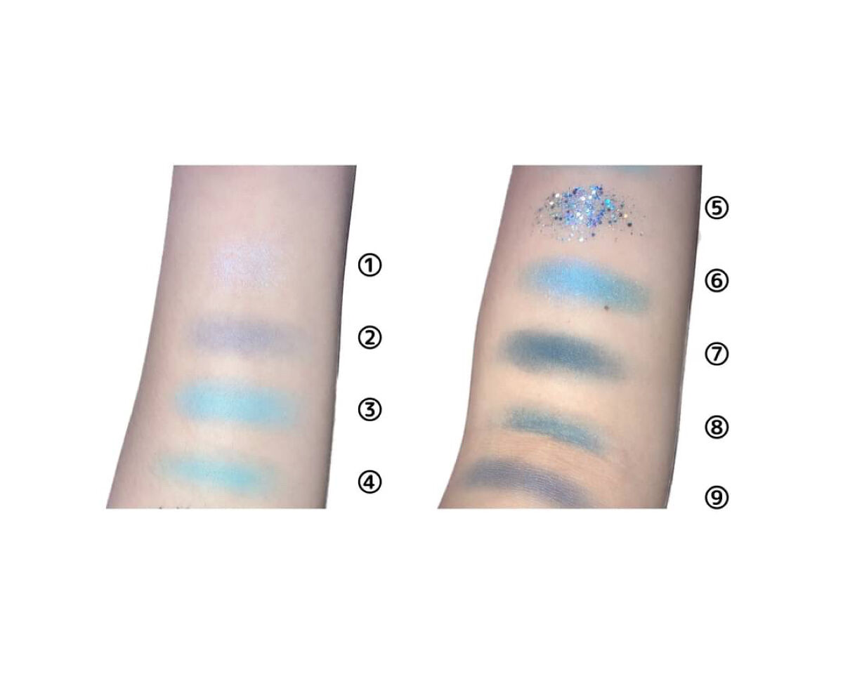  诗蒂娅九色眼影盘 (9 Colors Eye Shadow Palette)/SHEDELLA/アイシャドウパレットを使ったクチコミ（3枚目）