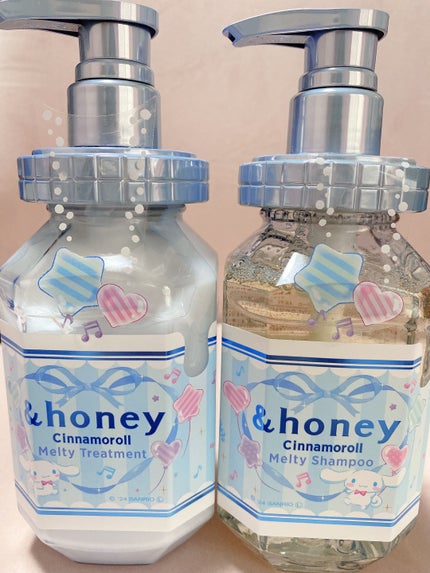 アンドハニー シナモロール メルティ  シャンプー&ヘアトリートメント限定ペアセット/&honey/市販シャンプーを使ったクチコミ(1枚目)
