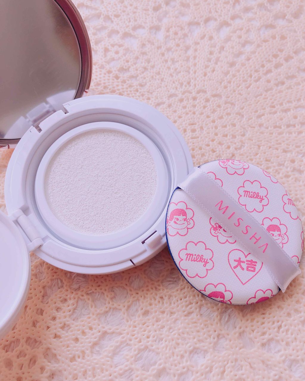 M クッションベース（ミルキー）/MISSHA/化粧下地を使ったクチコミ（2枚目）