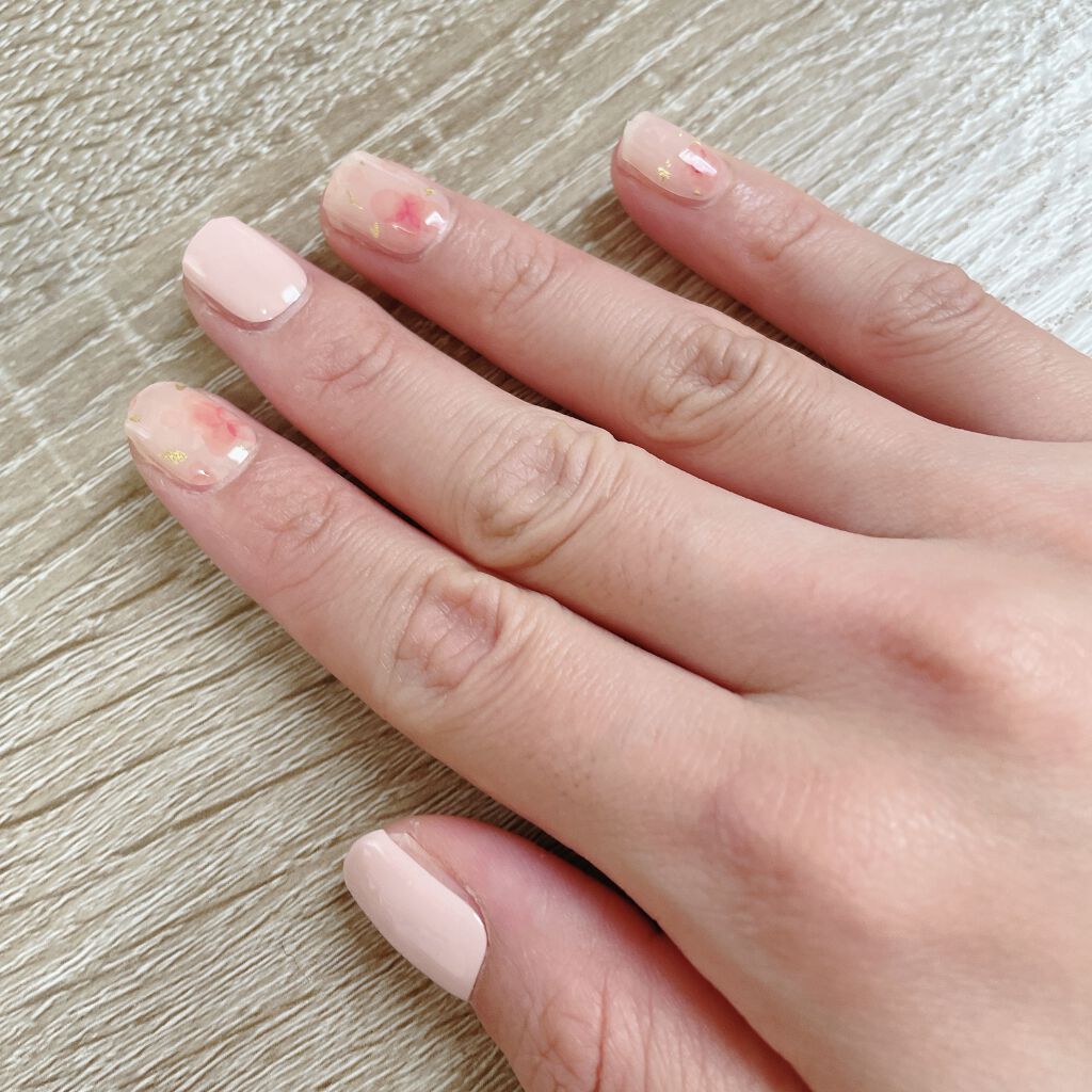 セミキュアジェルネイル（ハンド）/ohora/ネイルシールを使ったクチコミ（2枚目）