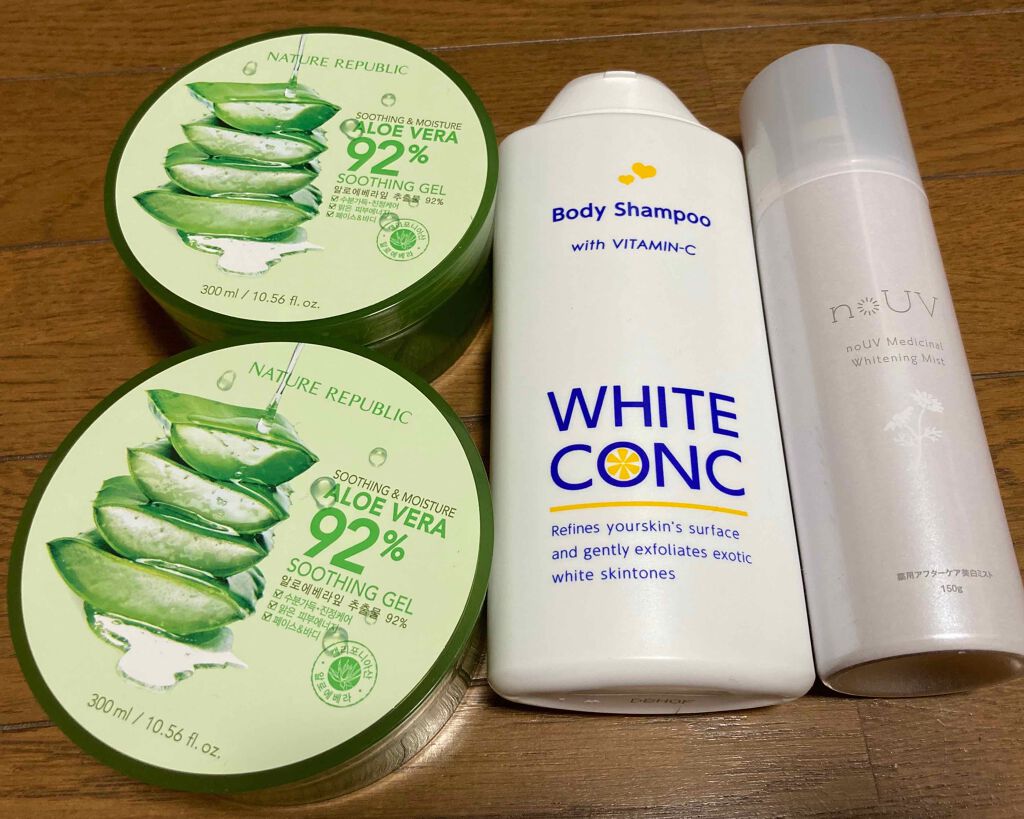 マイルド&モイスチャーアロエジェル/ネイチャーリパブリック/ボディローションを使ったクチコミ(1枚目)