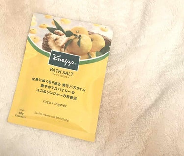 ◆Kneipp バスソルト　ユズ&ジンジャー

12/22は冬至でしたね
柚子風呂気分でぽかぽかー🛀

#クナイプ
#入浴剤
#bathtime
