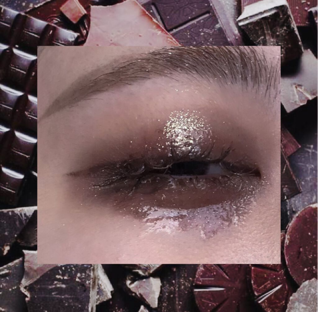 URGLAM　SPARKLE EYESHADOW 03/U R GLAM/単色アイシャドウを使ったクチコミ（2枚目）