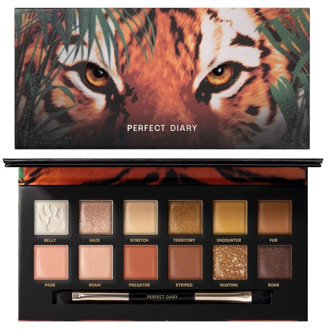 エクスプローラ12色 動物アイシャドウパレット | 虎 PERFECT DIARY